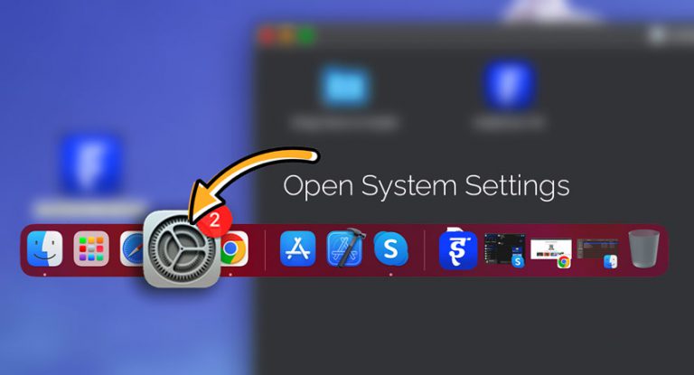 Open System Settings