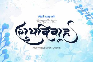AMS AAYUSH Calligraphy Font