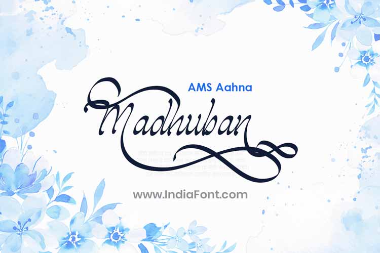 AMS Aahna English Calligraphy Font