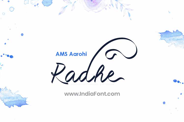 AMS Aarohi Calligraphy Font