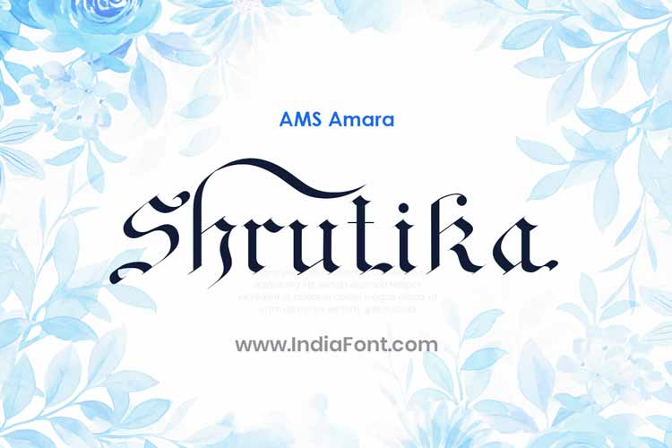 AMS Amara English Calligraphy Font