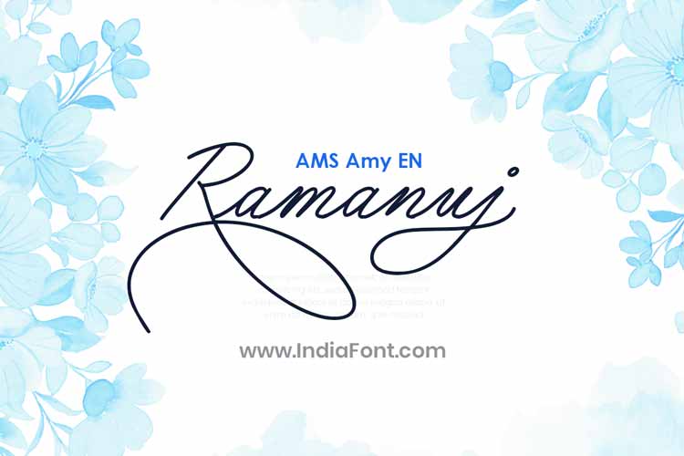 AMS Amy English Calligraphy Font