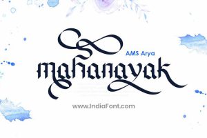 AMS Arya English Calligraphy Font