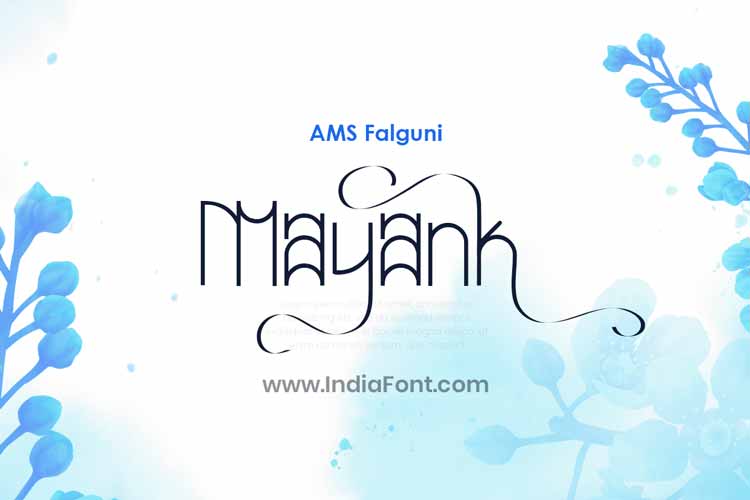 AMS Falguni English Calligraphy Font