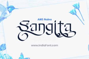 AMS Naina English Calligraphy Font