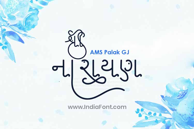AMS Palak Gujarati Calligraphy Font