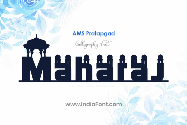 AMS Pratapgad English Decorative Font