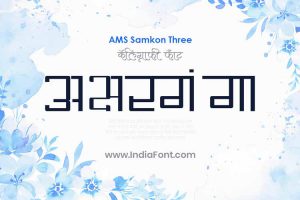 AMS Samkon three Publication Font