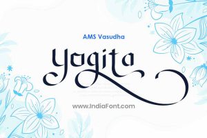 AMS Vasudha English Calligraphy Font