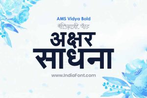 AMS Vidya Bold Publication Font