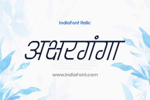 IndiaFont Italic Publication Font
