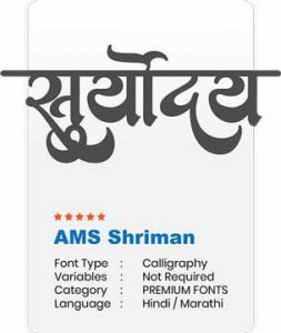 AMS Shriman Font